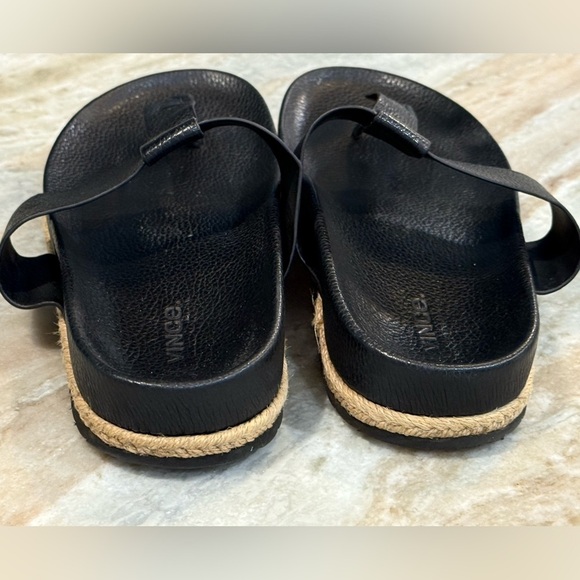 Women’s VINCE Avani black leather sandals- Size 8.5 - Picture 5 of 9